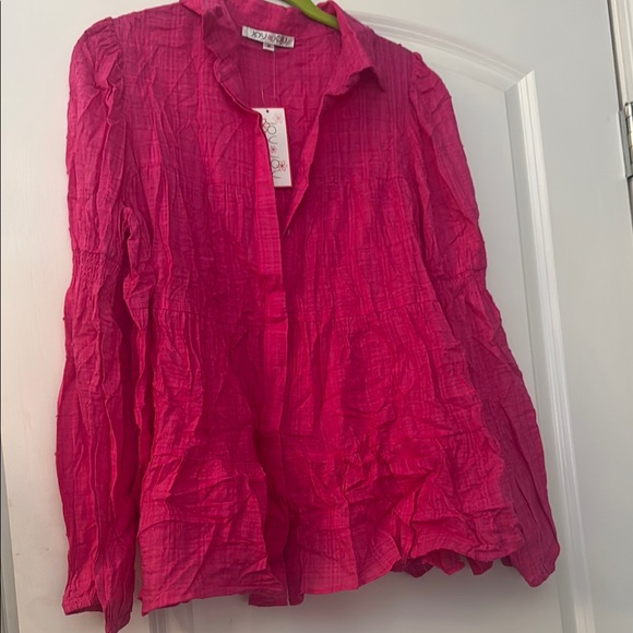 Joy Joy Tops - Joy Joy Women's Pink Blouse